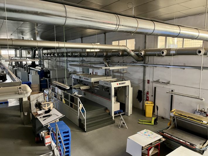 Instalación de climatización de una fábrica